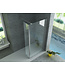Aloni Draaibare zijwand Comfort 30x200cm⎢8mm Veiligheidsglas nano helder glas/chroom