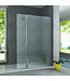 Aloni Draaibare zijwand Comfort 30x200cm⎢8mm Veiligheidsglas nano helder glas/chroom