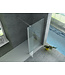 Aloni Draaibare zijwand Comfort 30x200cm⎢8mm Veiligheidsglas nano helder glas/chroom