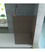 Aloni Douchewand 120cm Champagne Brons Glas koper profiel - 8mm anti-kalk