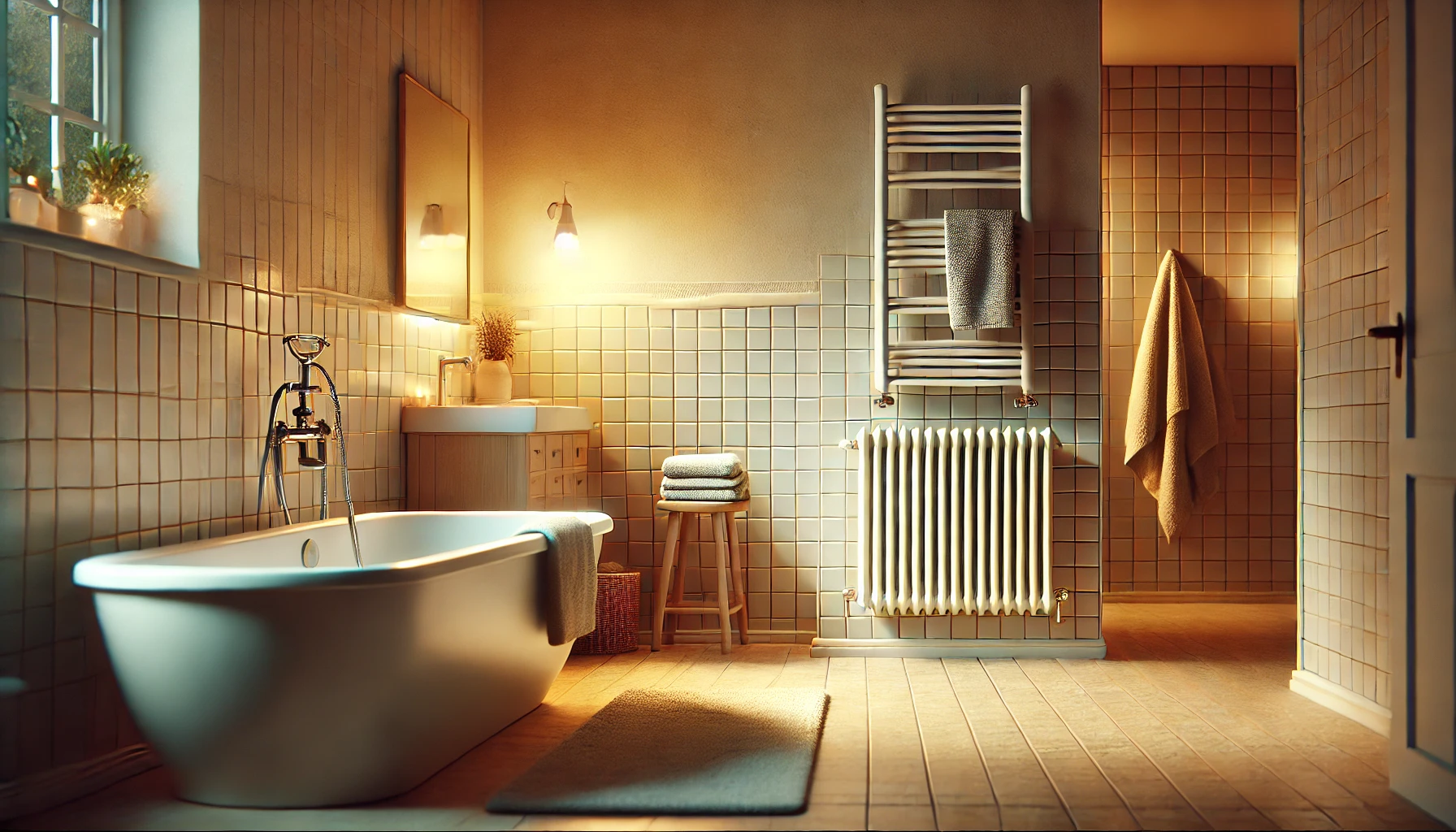 Hoe verwarm je een kleine badkamer?