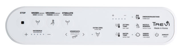 Elektronische Wc bril met bidet Trevi Comfort Wit Elektronische Wc bril met bidet Trevi Comfort Wit
