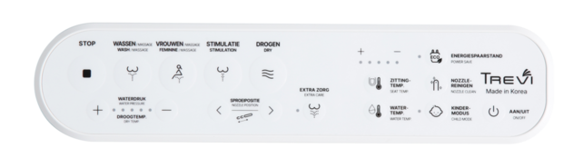 Elektronische Wc bril met bidet Trevi Advance Wit Elektronische Wc bril met bidet Trevi Advance Wit
