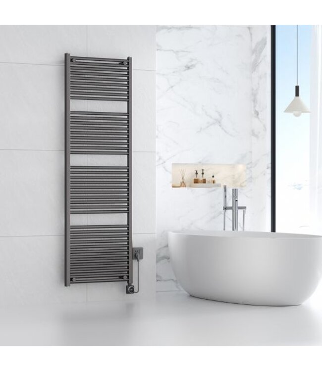Elara elektrische radiator Smart WiFi 181x60cm Gunmetal 1000 Watt - 41.3579