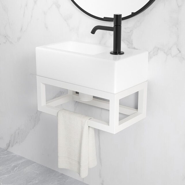 Wiesbaden Fonteinframe Nick Mat Wit - 395 x 150 x 215 mm - 39.3536