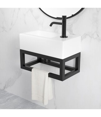 Wiesbaden Wiesbaden Fonteinframe Nick Mat Zwart - 395 x 150 x 215 mm - 39.3535