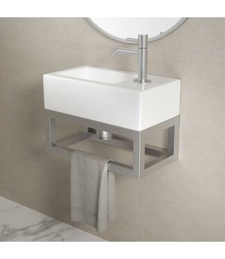 Wiesbaden Wiesbaden Fonteinframe Nick RVS - 395 x 150 x 215 mm - 39.3534