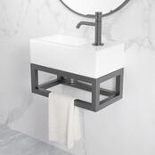 Wiesbaden Fonteinframe Nick Gunmetal - 395 x 150 x 215 mm - 39.3538