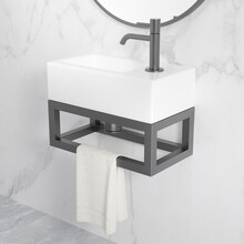 Wiesbaden Fonteinframe Nick Gunmetal - 395 x 150 x 215 mm - 39.3538