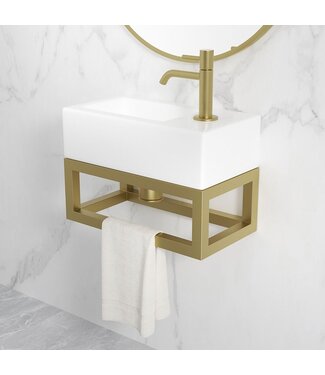 Wiesbaden Wiesbaden Fonteinframe Nick Geborsteld Messing - 395 x 150 x 215 mm - 39.3537