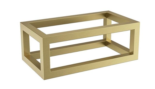 Wiesbaden Fonteinframe Nick Geborsteld Messing - 395 x 150 x 215 mm - 39.3537