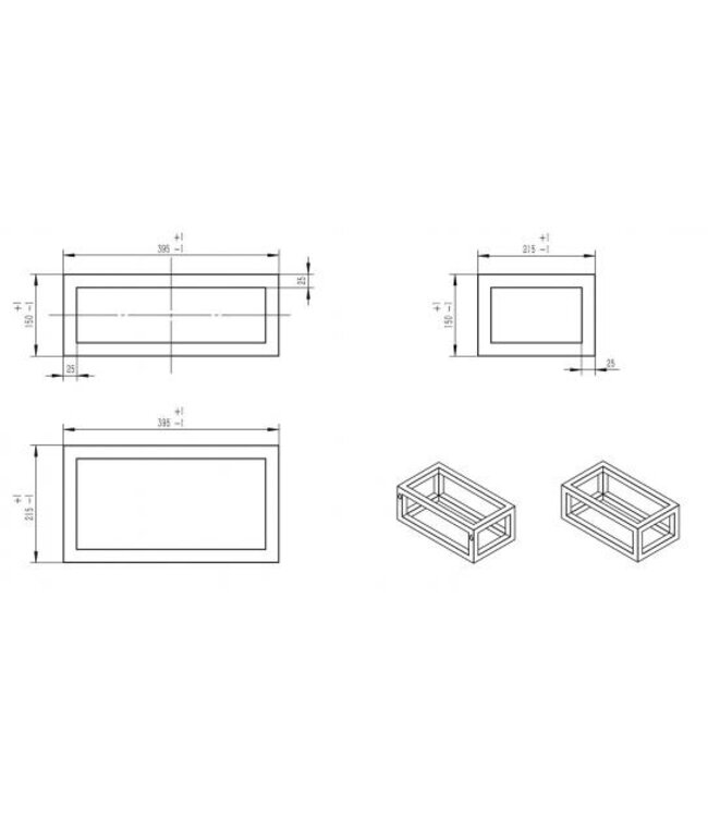 Wiesbaden Fonteinframe Nick Geborsteld Brons koper - 395 x 150 x 215 mm - 39.3539