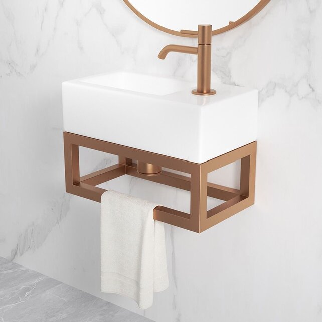 Wiesbaden Fonteinframe Nick Geborsteld Brons koper - 395 x 150 x 215 mm - 39.3539