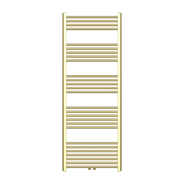 Handdoekradiator 160x60cm Geborsteld Goud - 557 Watt Midden aansluiting Handdoekradiator 160x60cm Geborsteld Goud - 557 Watt Midden aansluiting