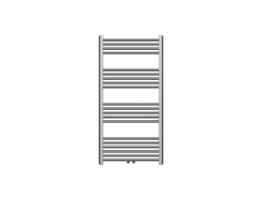 Handdoekradiator 120x60cm Gunmetal - 414 Watt Midden aansluiting