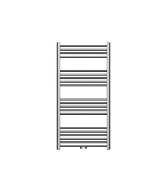 BELRAD Handdoekradiator 120x60cm Gunmetal - 414 Watt Midden aansluiting
