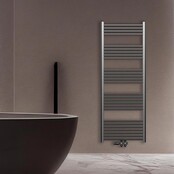 Handdoekradiator 120x60cm Gunmetal - 414 Watt Midden aansluiting Handdoekradiator 120x60cm Gunmetal - 414 Watt Midden aansluiting