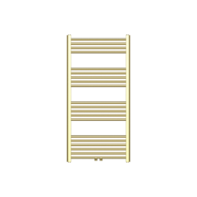 Handdoekradiator 120x60cm Geborsteld Goud - 414 Watt Midden aansluiting
