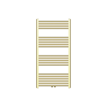 Handdoekradiator 120x60cm Geborsteld Goud - 414 Watt Midden aansluiting