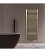 Handdoekradiator 120x60cm Geborsteld Goud - 414 Watt Midden aansluiting