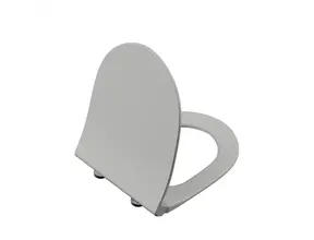 Wc bril VitrA Sento Mat Grijs - Softclose Slim toiletzitting