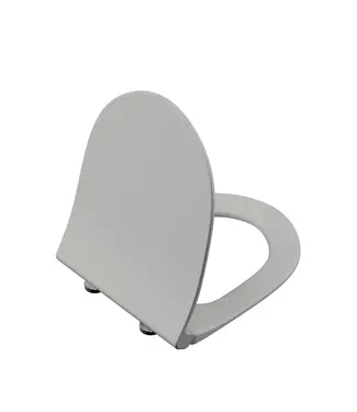 VITRA Wc bril VitrA Sento Mat Grijs - Softclose Slim toiletzitting