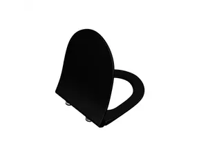 Wc bril VitrA Sento Mat Zwart - Softclose Slim toiletzitting
