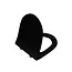VITRA Wc bril VitrA Sento Mat Zwart - Softclose Slim toiletzitting