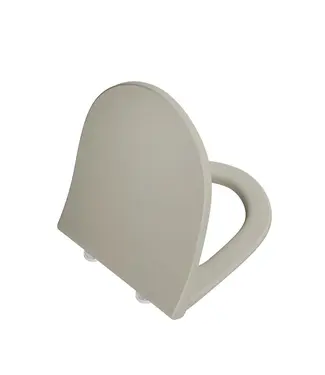 VITRA Wc bril VitrA Sento Mat Taupe - Softclose Slim toiletzitting