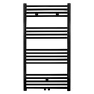 Aloni Girne Handdoekradiator 110x60cm Zwart 558Watt Links Rechts Aansluiting Designradiator