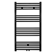 Aloni Girne Handdoekradiator 110x60cm Zwart 558Watt Links Rechts Aansluiting Designradiator