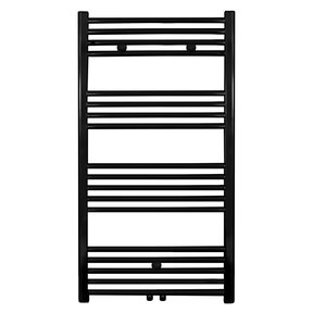 Aloni Girne Handdoekradiator 110x60cm Zwart 558Watt Links Rechts Aansluiting Designradiator