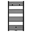 BELRAD Aloni Girne Handdoekradiator 110x60cm Zwart 558Watt Links Rechts Aansluiting Designradiator