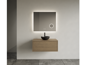 Gliss Joa Badkamermeubel met Topblad 60cm Ash Gray 1 softclose lade