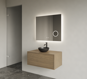 Gliss Joa Badkamermeubel met Topblad 60cm Ash Gray 1 softclose lade