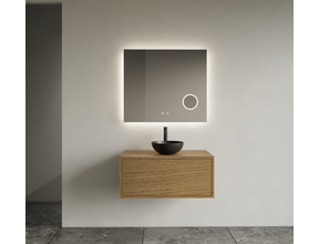 Gliss Joa Badkamermeubel met Topblad 60cm Castle Brown 1 softclose lade