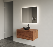 Gliss Joa Badkamermeubel met Topblad 70cm Walnoot 1 softclose lade