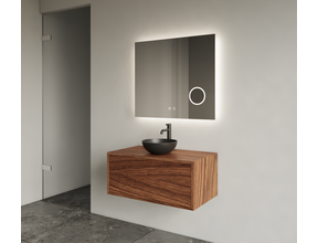 Gliss Joa Badkamermeubel met Topblad 70cm Walnoot 1 softclose lade