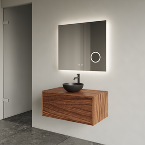 Gliss Joa Badkamermeubel met Topblad 70cm Walnoot 1 softclose lade