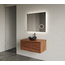 GLISS DESIGN Gliss Joa Badkamermeubel met Topblad 70cm Walnoot 1 softclose lade