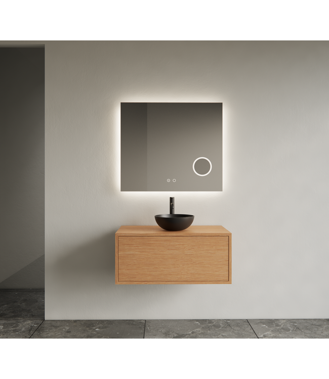 GLISS DESIGN Gliss Joa Badkamermeubel met Topblad 70cm Pure 1 softclose lade