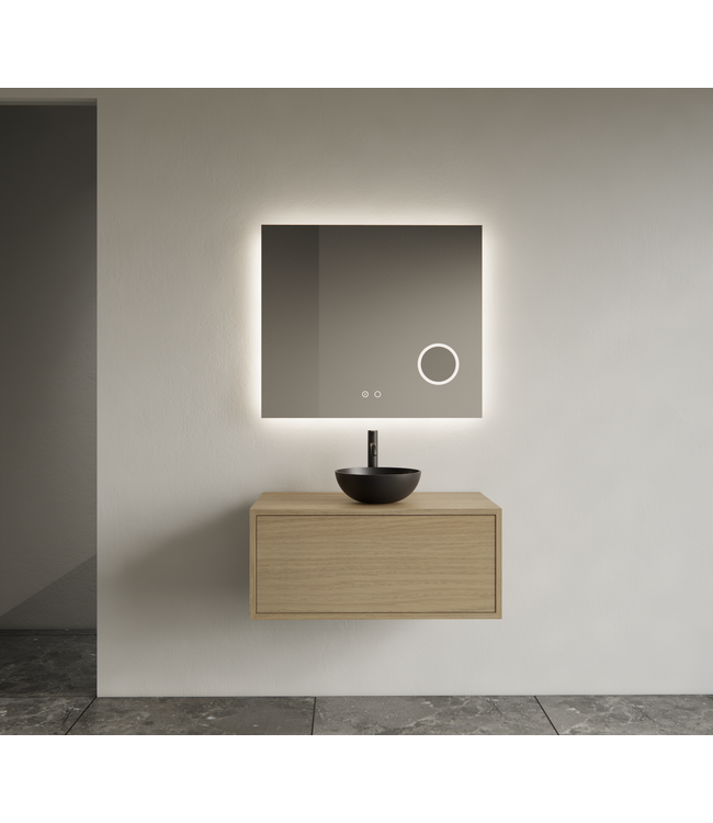 Gliss Joa Badkamermeubel met Topblad 70cm Corn Silk 1 softclose lade