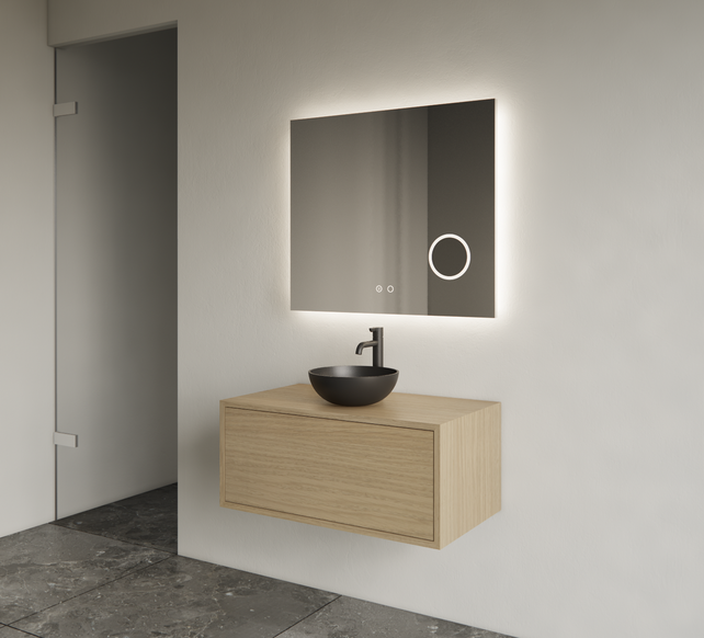 Gliss Joa Badkamermeubel met Topblad 70cm Corn Silk 1 softclose lade