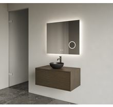 Gliss Joa Badkamermeubel met Topblad 70cm Charcoal 1 softclose lade