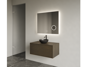 Gliss Joa Badkamermeubel met Topblad 70cm Charcoal 1 softclose lade