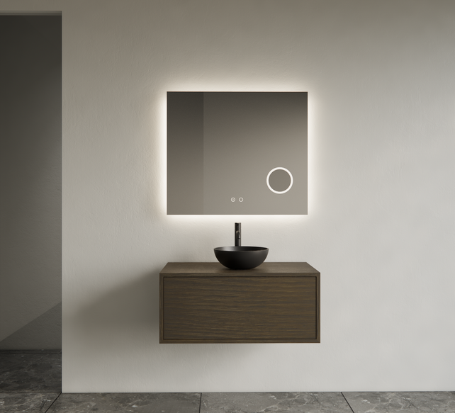 Gliss Joa Badkamermeubel met Topblad 70cm Charcoal 1 softclose lade