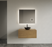 Gliss Joa Badkamermeubel met Topblad 70cm Castle Brown 1 softclose lade