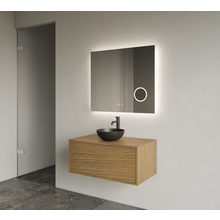 Gliss Joa Badkamermeubel met Topblad 70cm Castle Brown 1 softclose lade