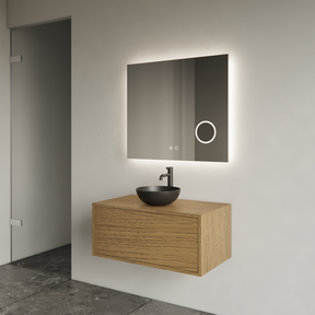 Gliss Joa Badkamermeubel met Topblad 70cm Castle Brown 1 softclose lade