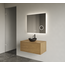 GLISS DESIGN Gliss Joa Badkamermeubel met Topblad 70cm Castle Brown 1 softclose lade